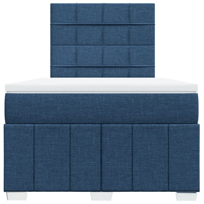 Box Spring Postel S Matrací Černá 120X190 Cm Textil