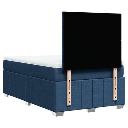 Box Spring Postel S Matrací Černá 120X190 Cm Textil