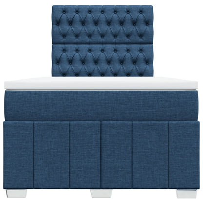 Box Spring Postel S Matrací Černá 120X190 Cm Textil