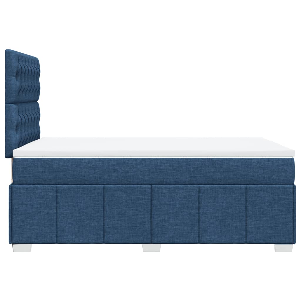 Box Spring Postel S Matrací Černá 120X190 Cm Textil