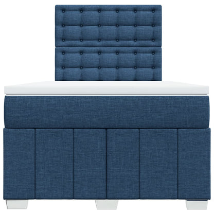 Box Spring Postel S Matrací Černá 120X190 Cm Textil
