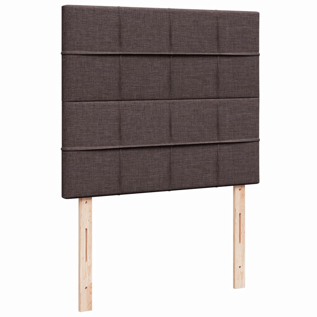 Box Spring Postel S Matrací Tmavě Hnědá 120X200 Cm Textil