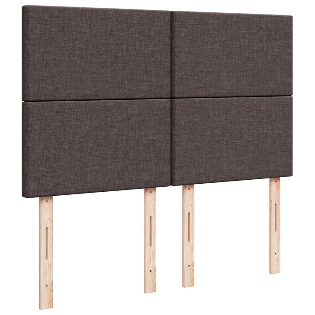 Box Spring Postel S Matrací Tmavě Hnědá 160X200 Cm Textil