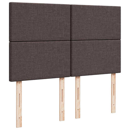 Box Spring Postel S Matrací Tmavě Hnědá 160X200 Cm Textil