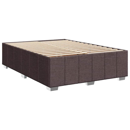 Box Spring Postel S Matrací Tmavě Hnědá 160X200 Cm Textil