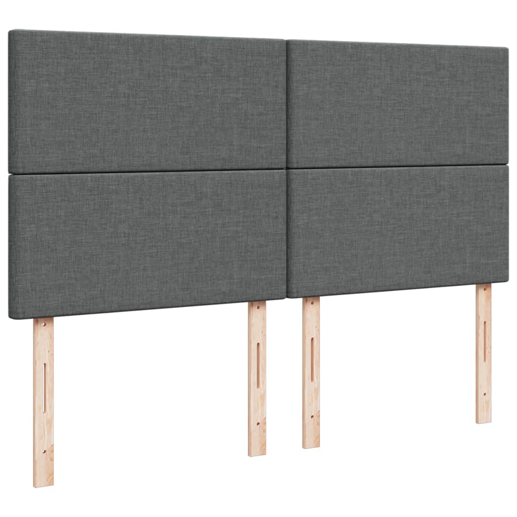 Box Spring Postel S Matrací Tmavě Šedá 180X200 Cm Textil