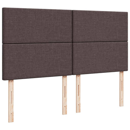 Box Spring Postel S Matrací Tmavě Hnědá 180X200 Cm Textil