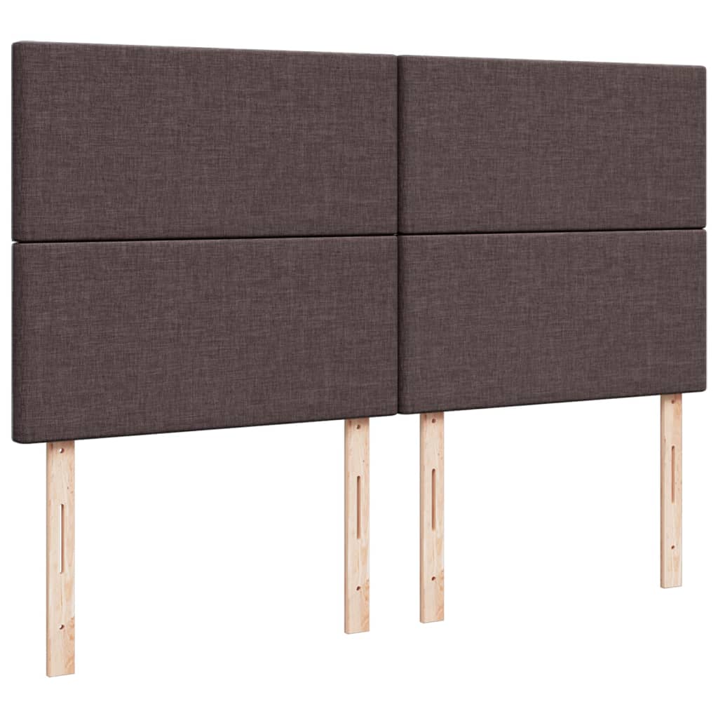 Box Spring Postel S Matrací Tmavě Hnědá 200X200 Cm Textil
