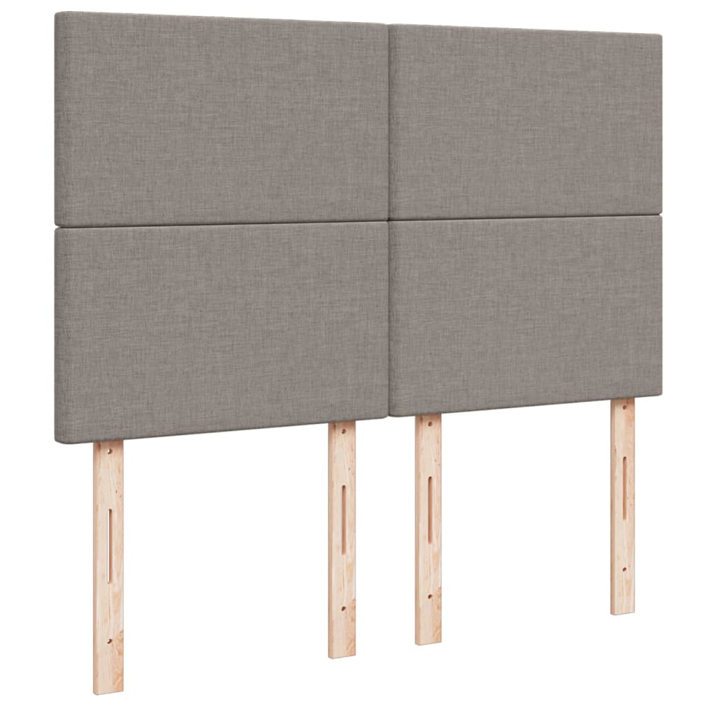 Box Spring Postel S Matrací Textil Taupe