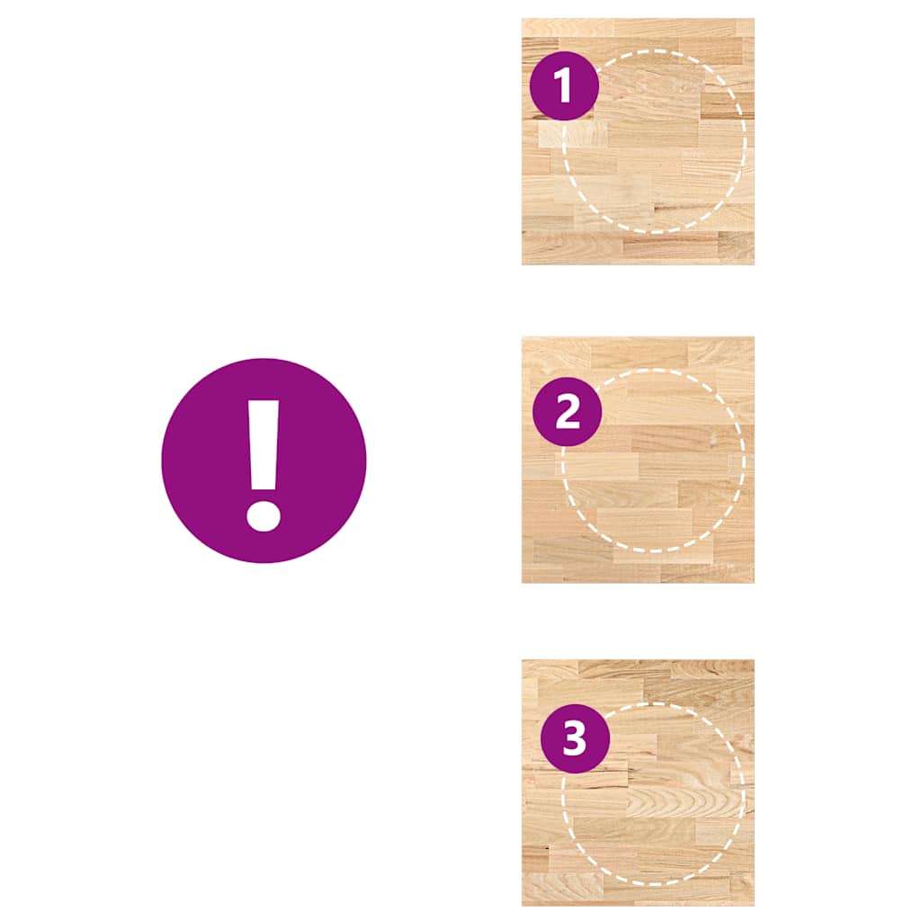 Kuchyňská Deska 60X63,5X4 Cm Masivní Dub Obdélníkový