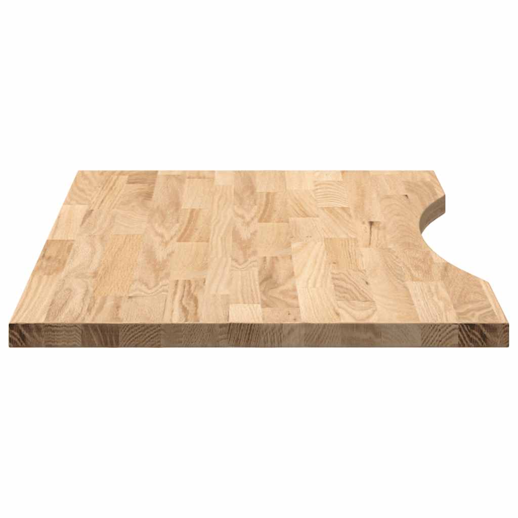 Stolní Deska Neošetřené 80X50X2,5 Cm Dub Obdélníkový