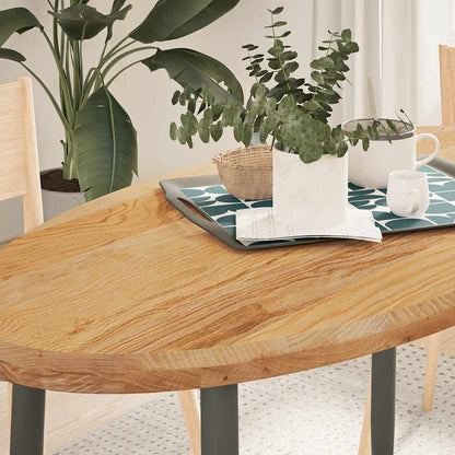 Stolní Deska Oválný Masivní Dubové Dřevo