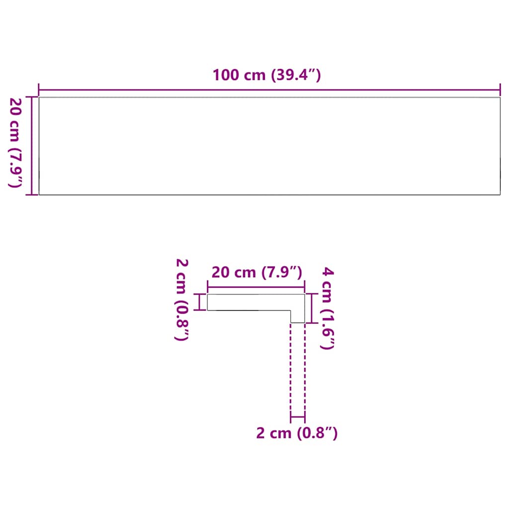 Okenní Parapety 2 Ks Neošetřené 100X20X2Cm Masivní Dubové Dřevo