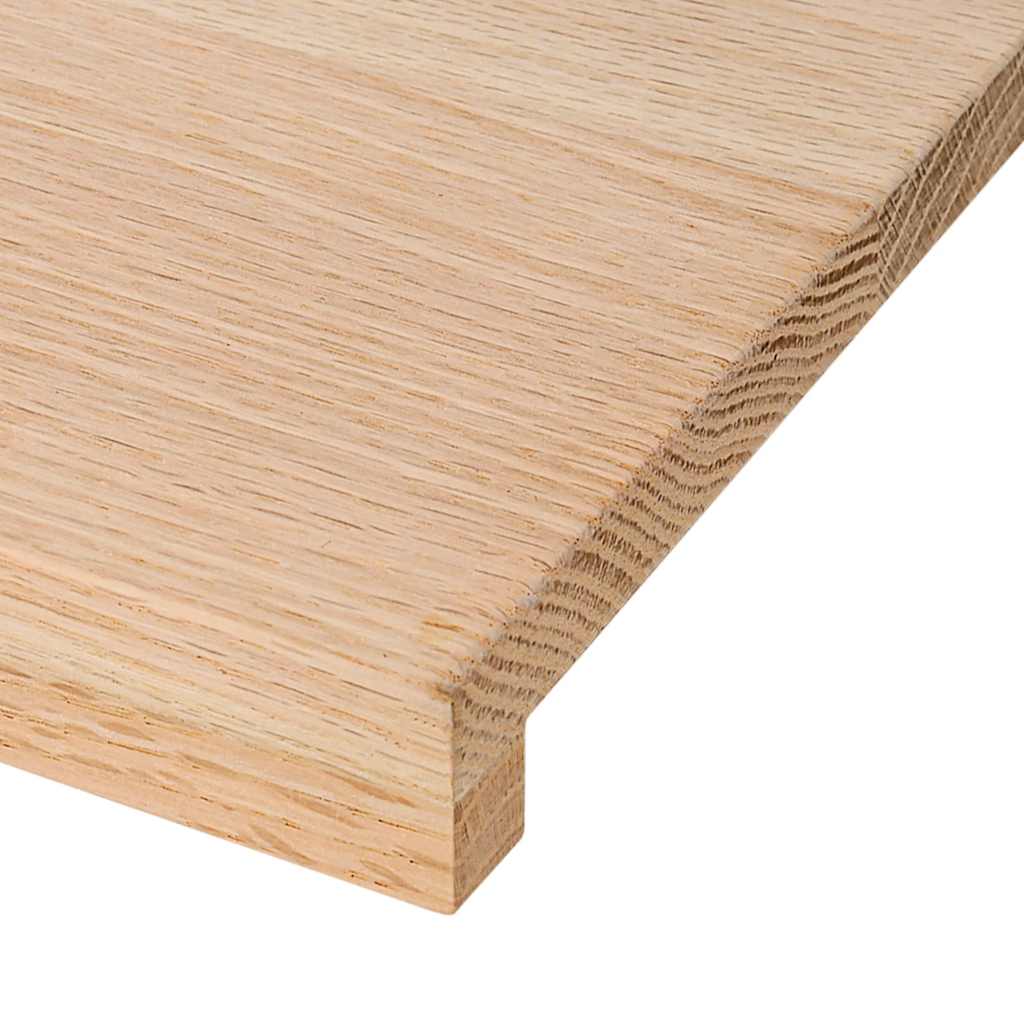 Okenní Parapety 2 Ks Neošetřené 140X25X2Cm Masivní Dubové Dřevo