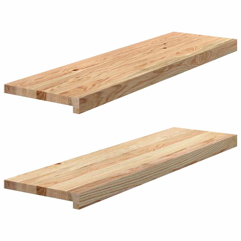 Okenní Parapety 2 Ks Neošetřené 90X30X2Cm Masivní Dubové Dřevo