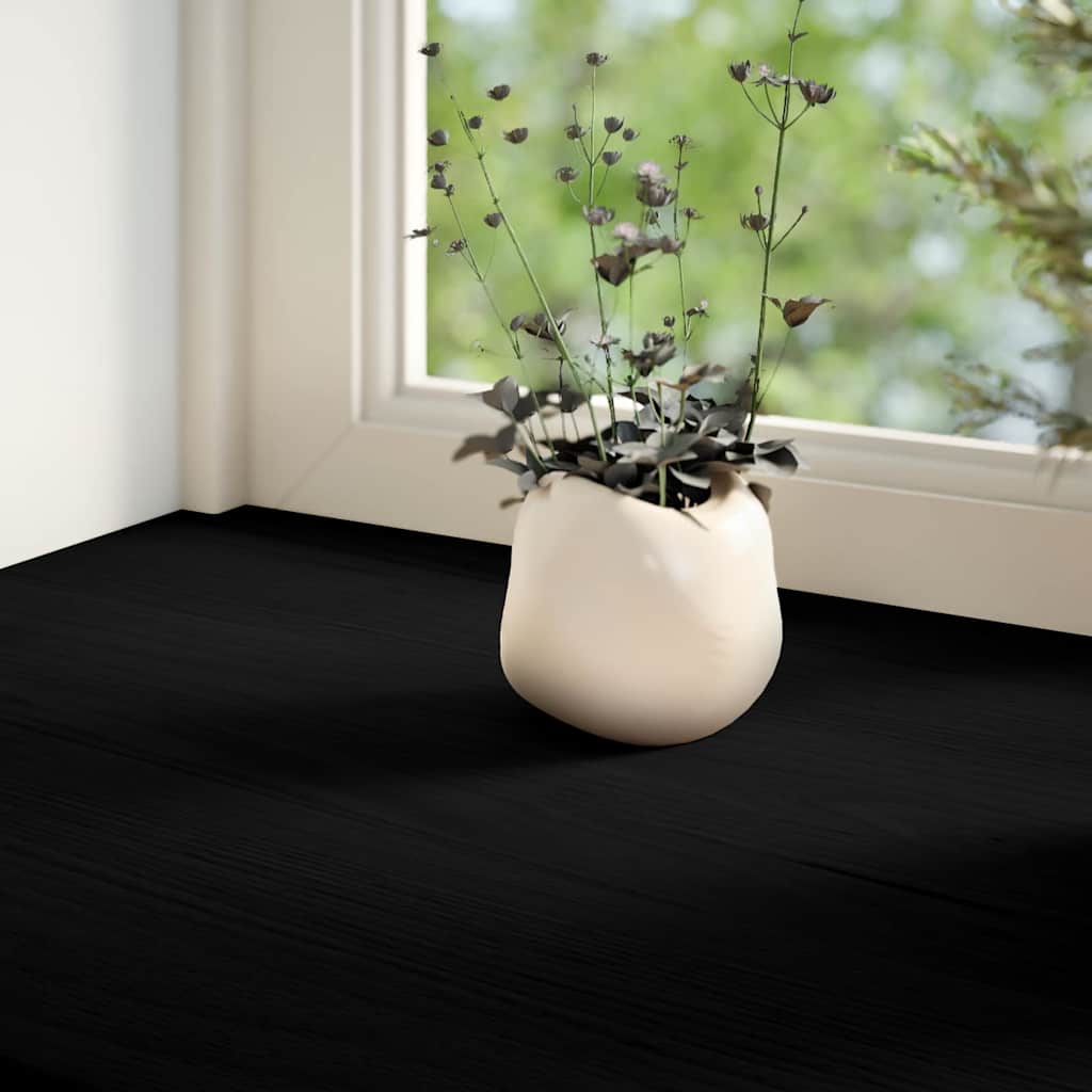 Okenní Parapety 2Ks Tmavě Hnědé 80X15X2Cm Masivní Dub Tmavě Hnědá