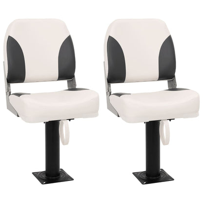 Sklopné Sedadlo Do Člunu Opěradlo Modrobílý Polštář 41X36X48 Cm