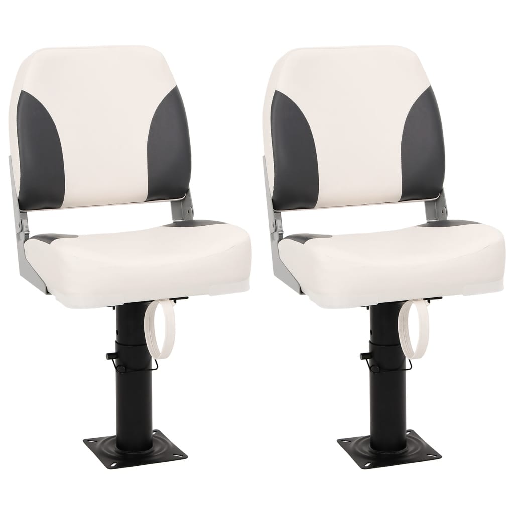 Sklopné Sedadlo Do Člunu Opěradlo Modrobílý Polštář 41X36X48 Cm