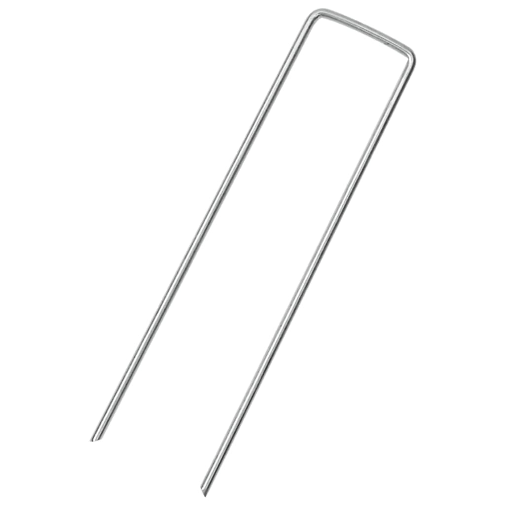 Zemní Kolíky Tvaru U 50 Ks 15 X 3,5 Cm Pozinkovaná Ocel
