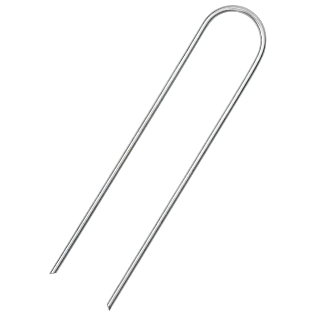 Zemní Kolíky Tvaru U 25 Ks 15 X 3,5 Cm Pozinkovaná Ocel