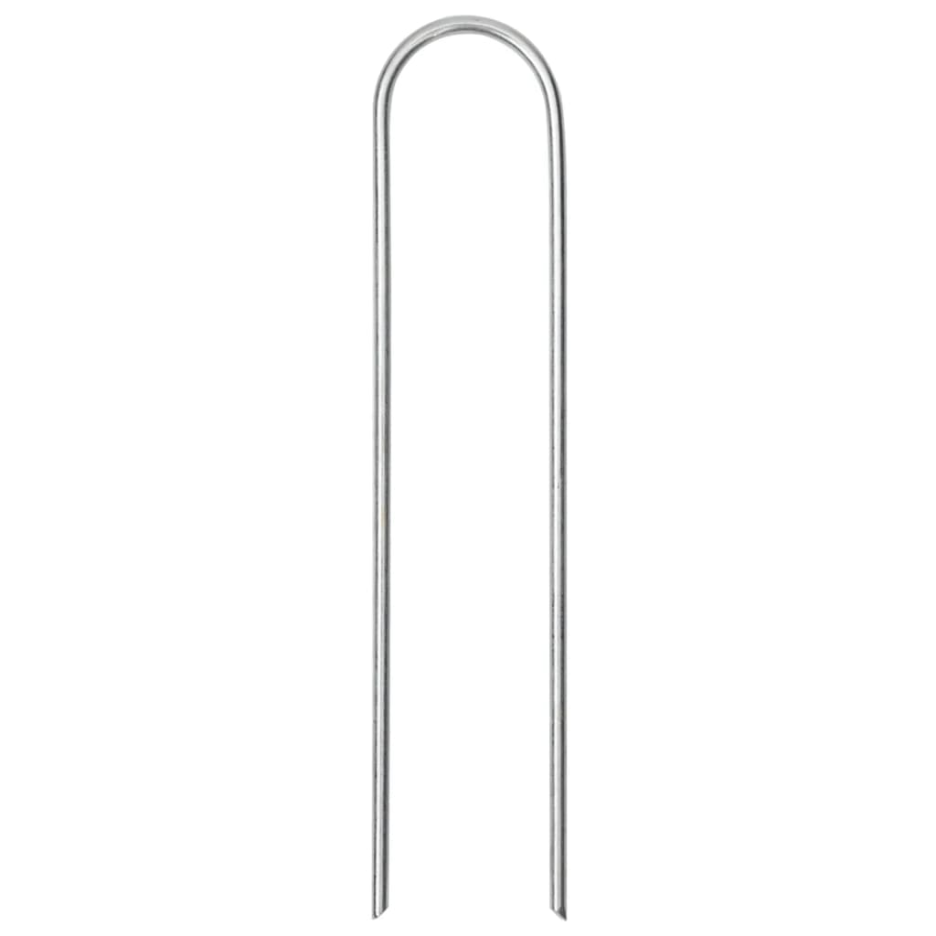 Zemní Kolíky Tvaru U 25 Ks 15 X 3,5 Cm Pozinkovaná Ocel