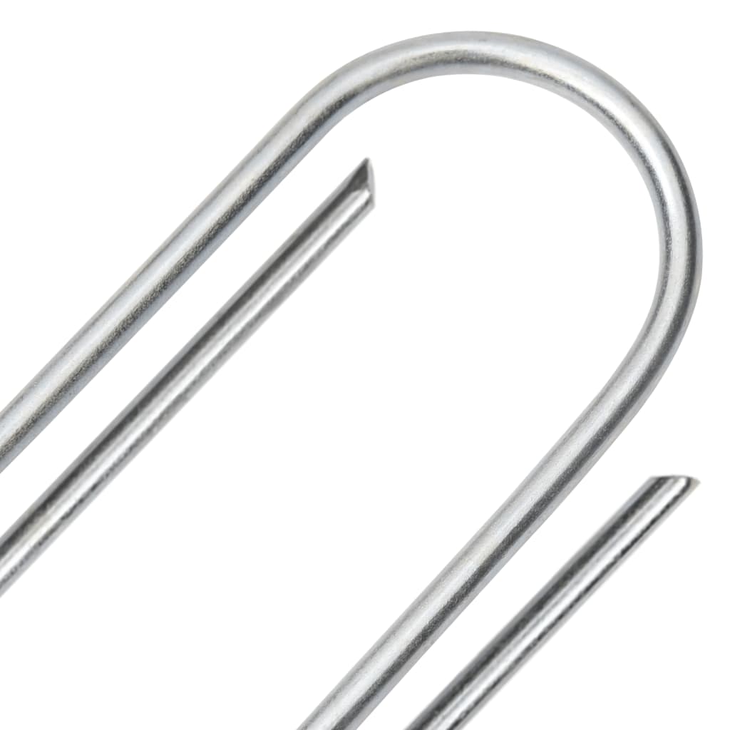 Zemní Kolíky Tvaru U 25 Ks 15 X 3,5 Cm Pozinkovaná Ocel