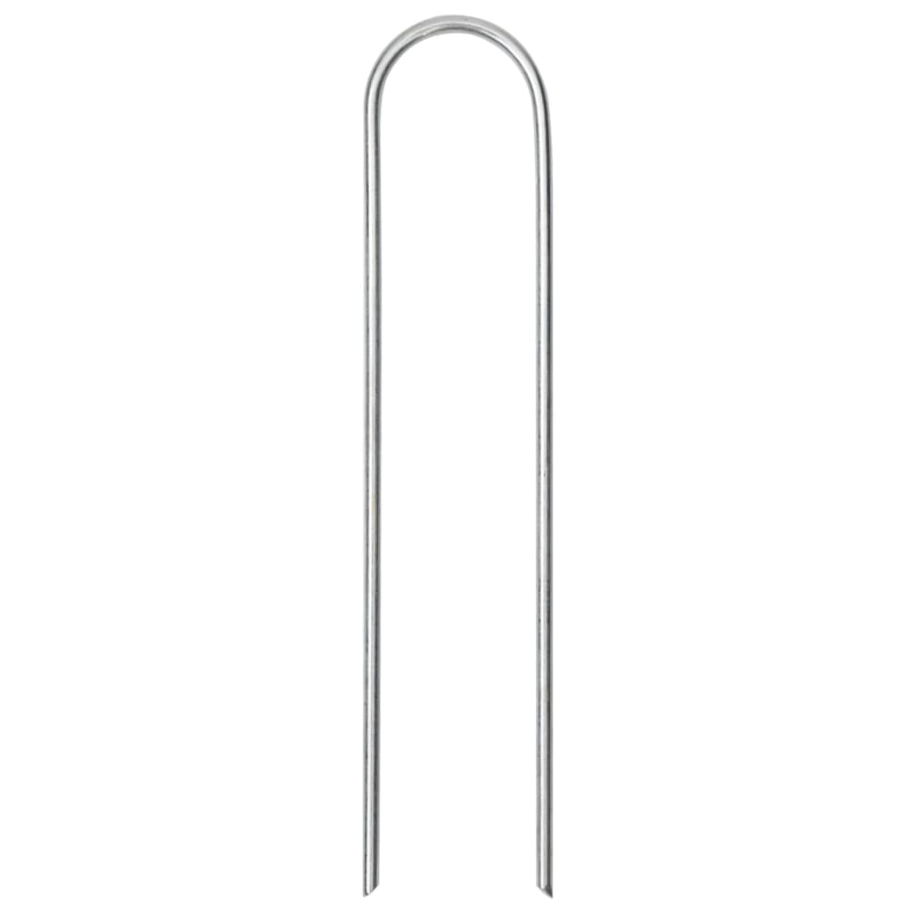 Zemní Kolíky Tvaru U 50 Ks 15 X 3,5 Cm Pozinkovaná Ocel