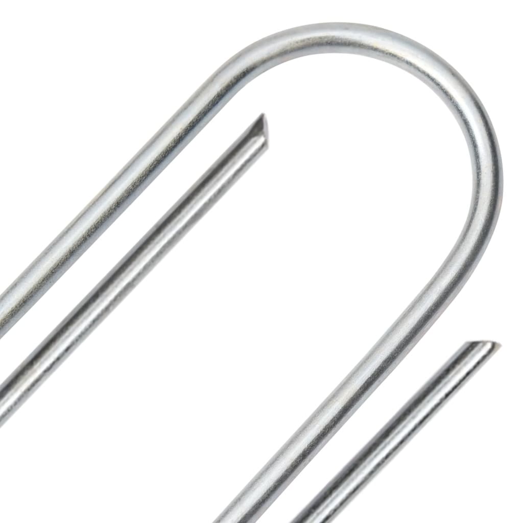 Zemní Kolíky Tvaru U 50 Ks 15 X 3,5 Cm Pozinkovaná Ocel