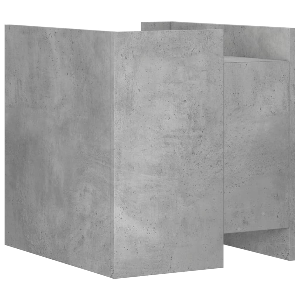 Noční Stolek Betonově Šedý 45 X 50 X 50 Cm Kompozitní Dřevo