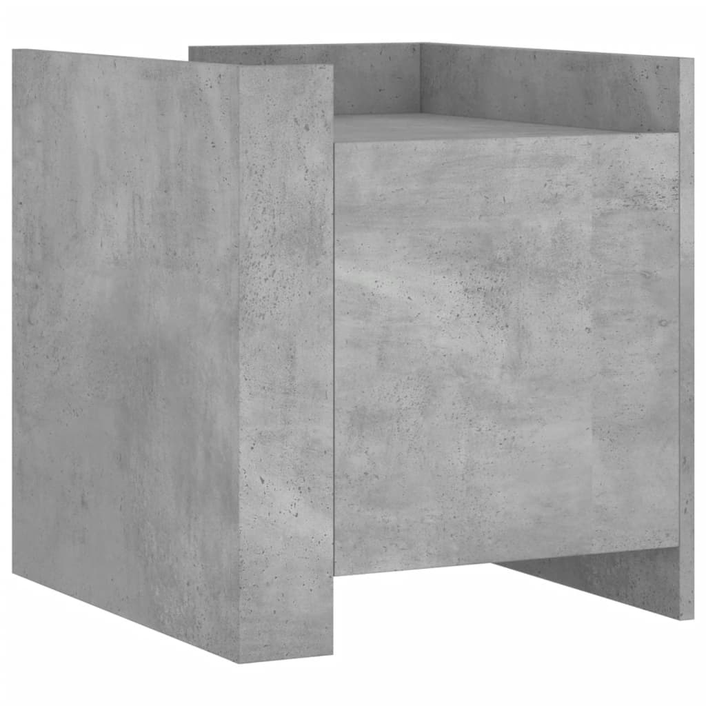 Noční Stolek Betonově Šedý 45 X 50 X 50 Cm Kompozitní Dřevo