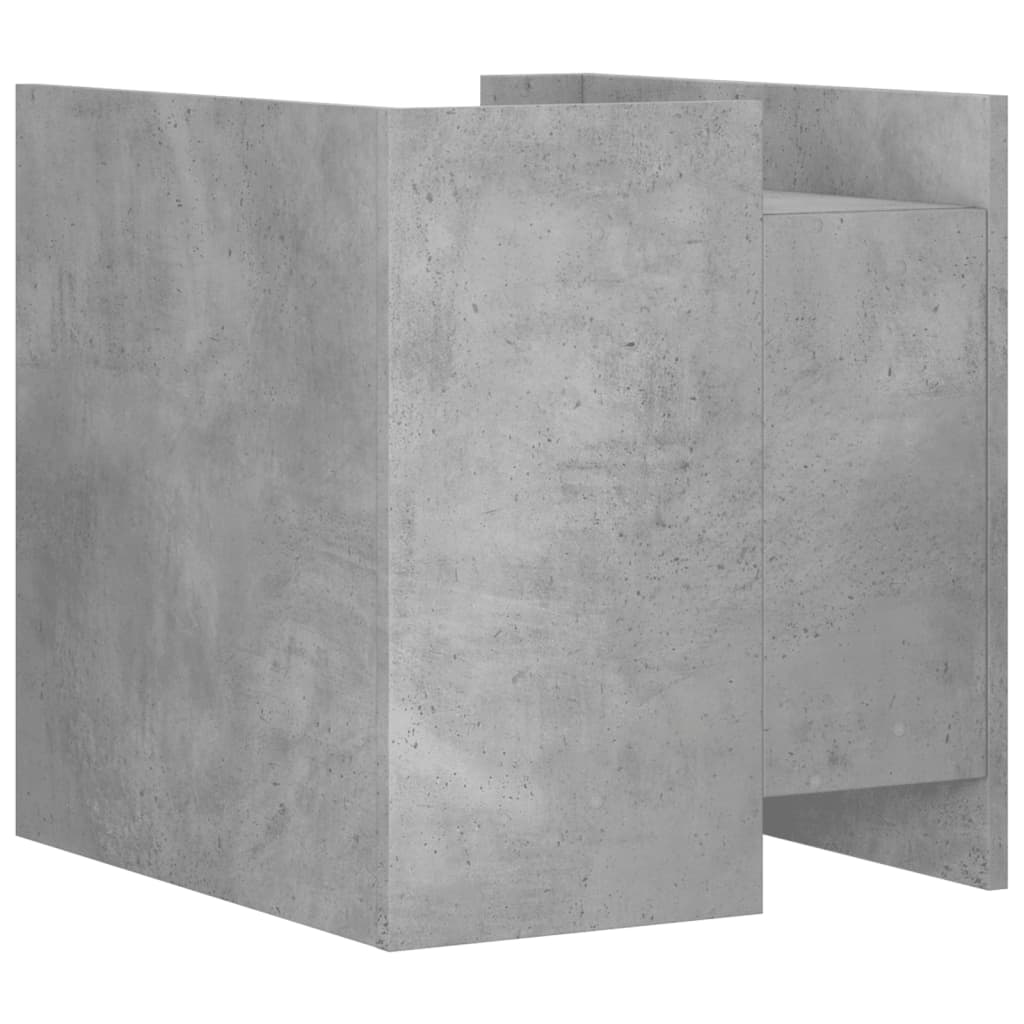 Noční Stolek Betonově Šedý 45 X 50 X 50 Cm Kompozitní Dřevo