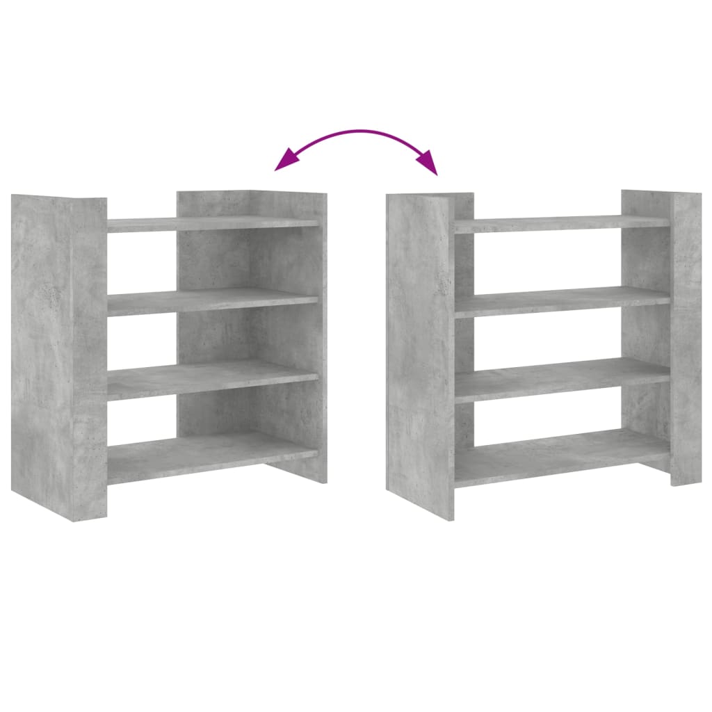 Příborník Betonově Šedý 73,5 X 35 X 75 Cm Kompozitní Dřevo