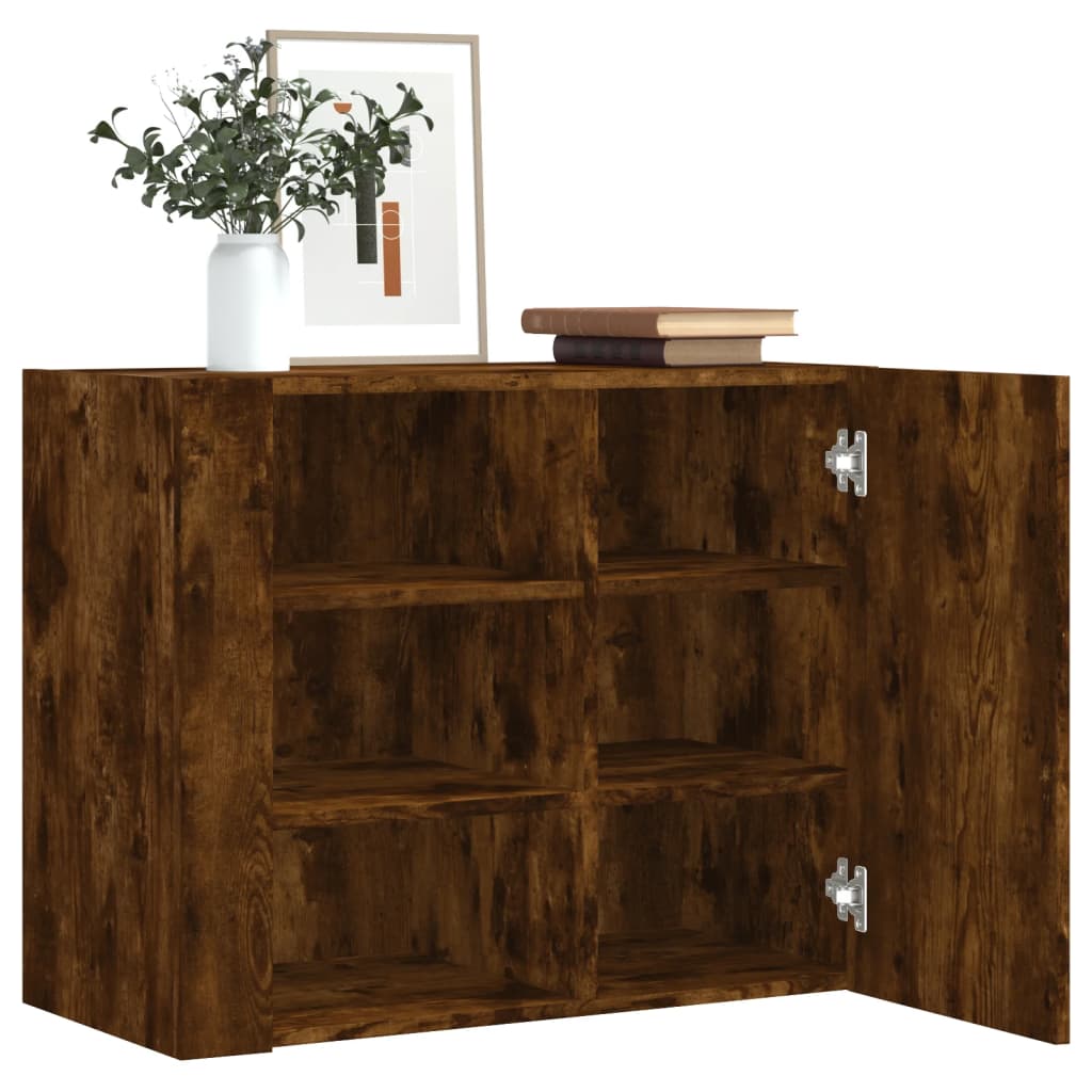 Nástěnná Skříňka 75 X 35 X 60 Cm Kompozitní Dřevo