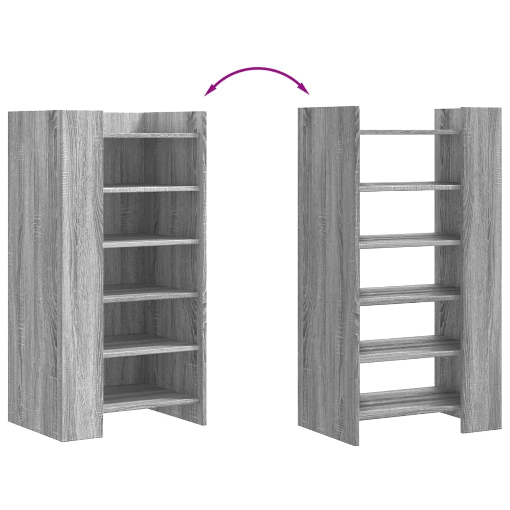 Botník Šedý Sonoma 52 X 37,5 X 100 Cm Kompozitní Dřevo