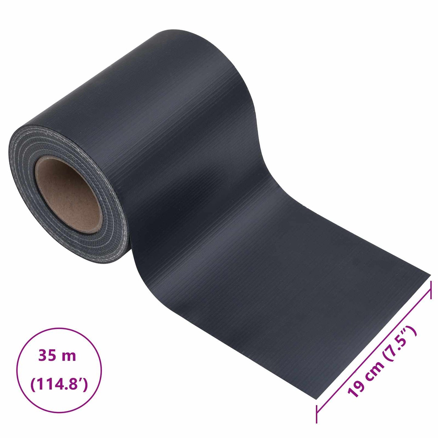 Zahradní Ochranné Plachty 70 X 0,19 M Pvc Tmavě Šedá