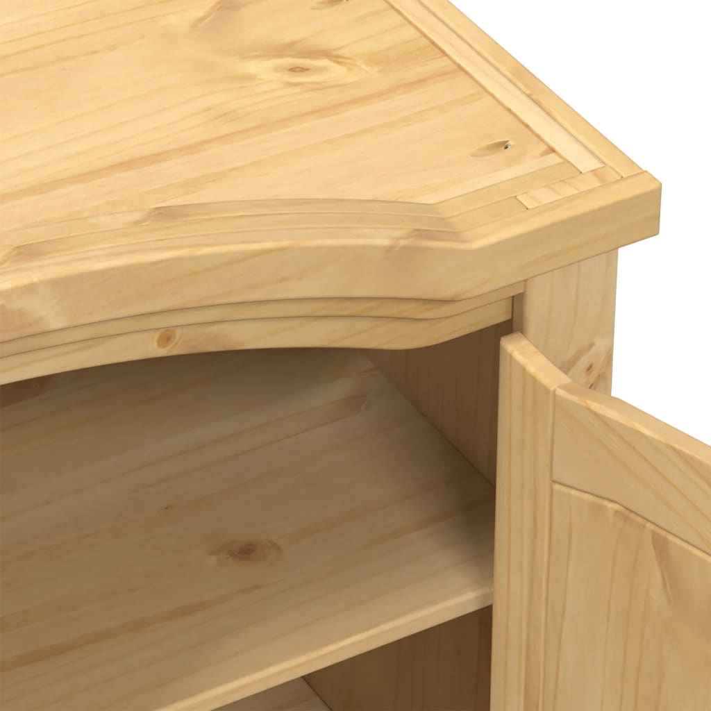 Šatní Skříň Corona 102 X 52 X 186 Cm Masivní Borové Dřevo