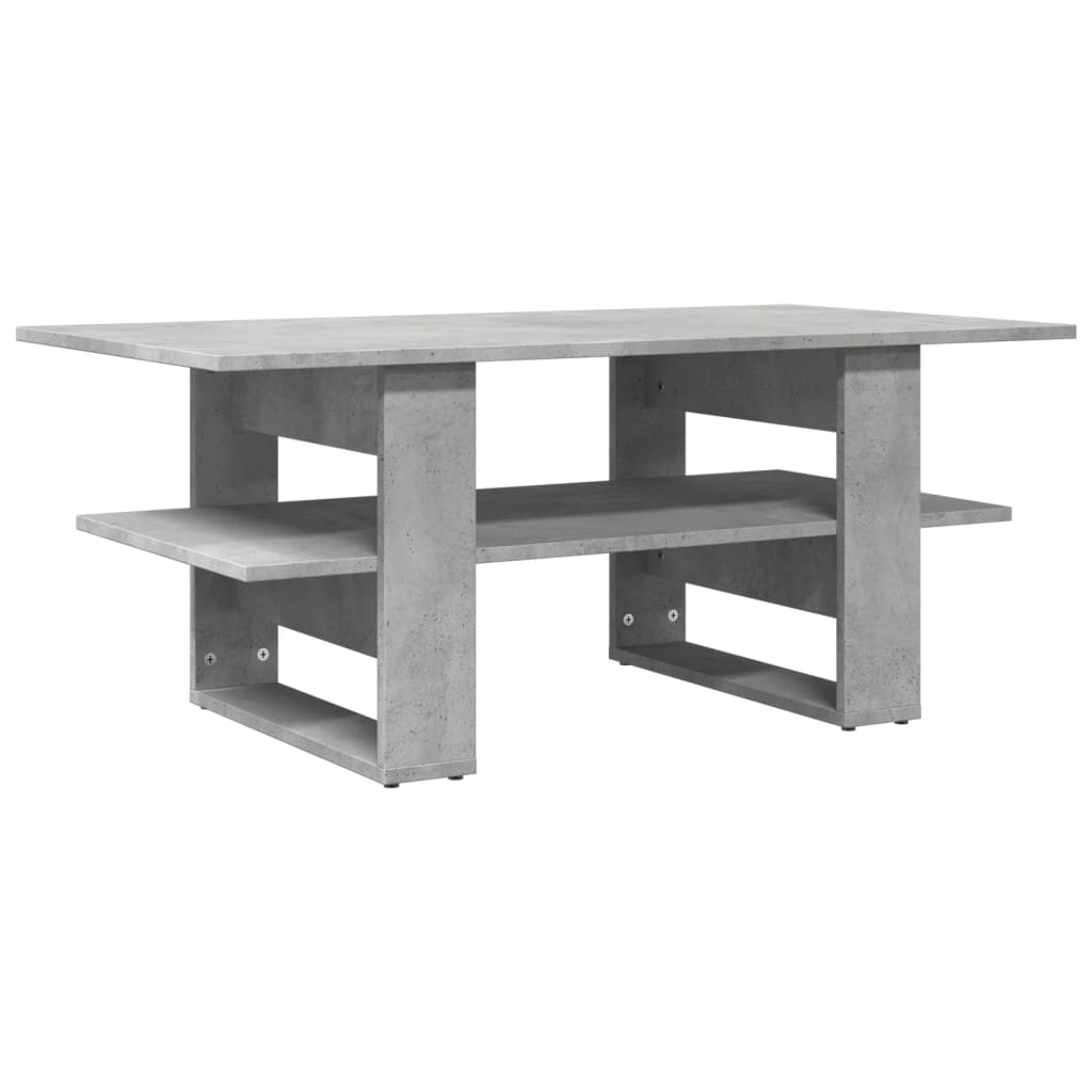 Konferenční Stolek Betonově Šedý 102X55X42 Cm Kompozitní Dřevo