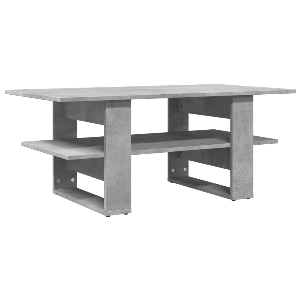 Konferenční Stolek Betonově Šedý 102X55X42 Cm Kompozitní Dřevo