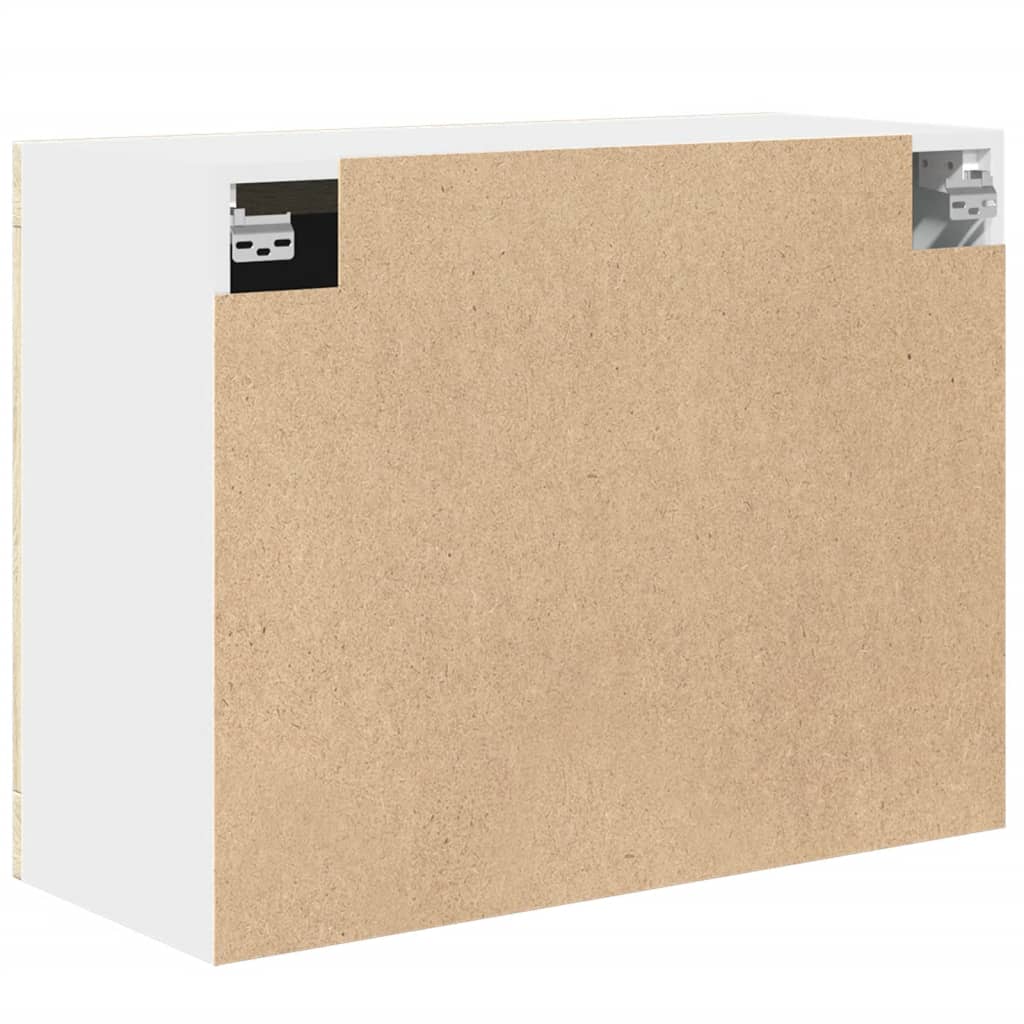 Horní Skříňka Prosklená 80 X 31 X 60 Cm Dřevotříska Dub Sonoma