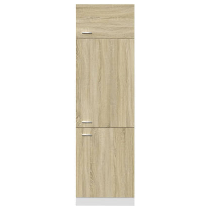 Skříň Pro Vestavnou Lednici 60X57X207 Cm Dřevotříska Dub Sonoma