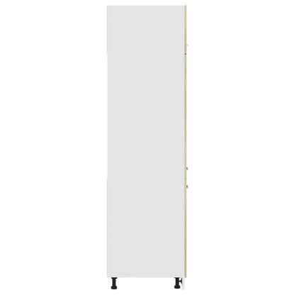 Skříň Pro Vestavnou Lednici 60X57X207 Cm Dřevotříska Dub Sonoma