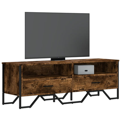 Tv Skříňka Černá 122 X 34 X 41 Cm Kompozitní Dřevo