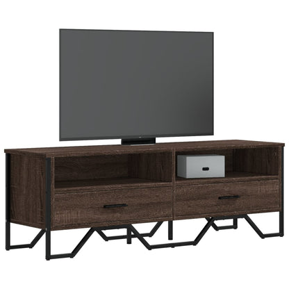 Tv Skříňka Černá 122 X 34 X 41 Cm Kompozitní Dřevo