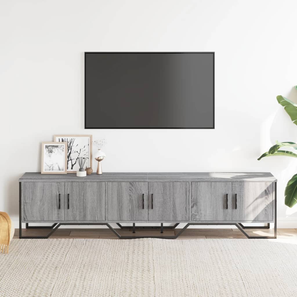 Tv Skříňka Šedá Sonoma 180 X 34 X 41 Cm Kompozitní Dřevo