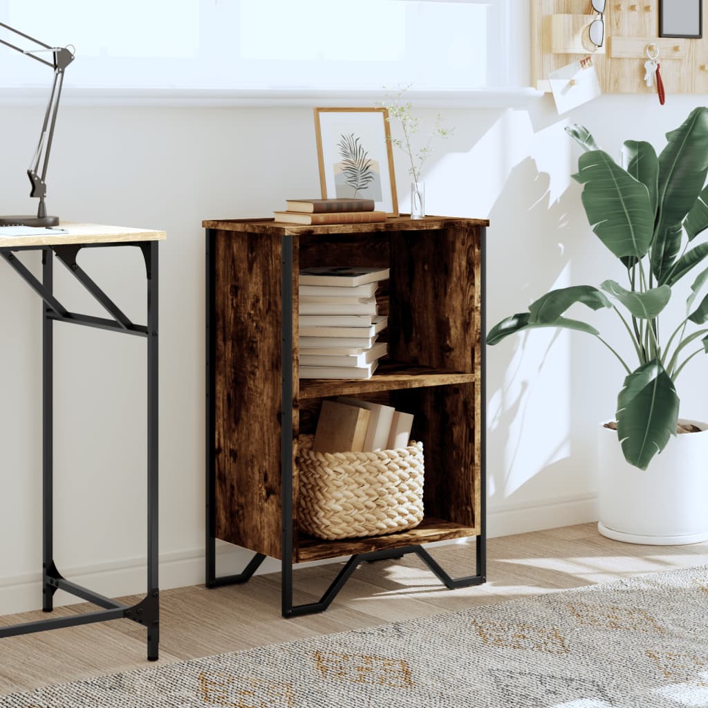 Knihovna 50 X 31 X 74,5 Cm Kompozitní Dřevo Kouřový Dub