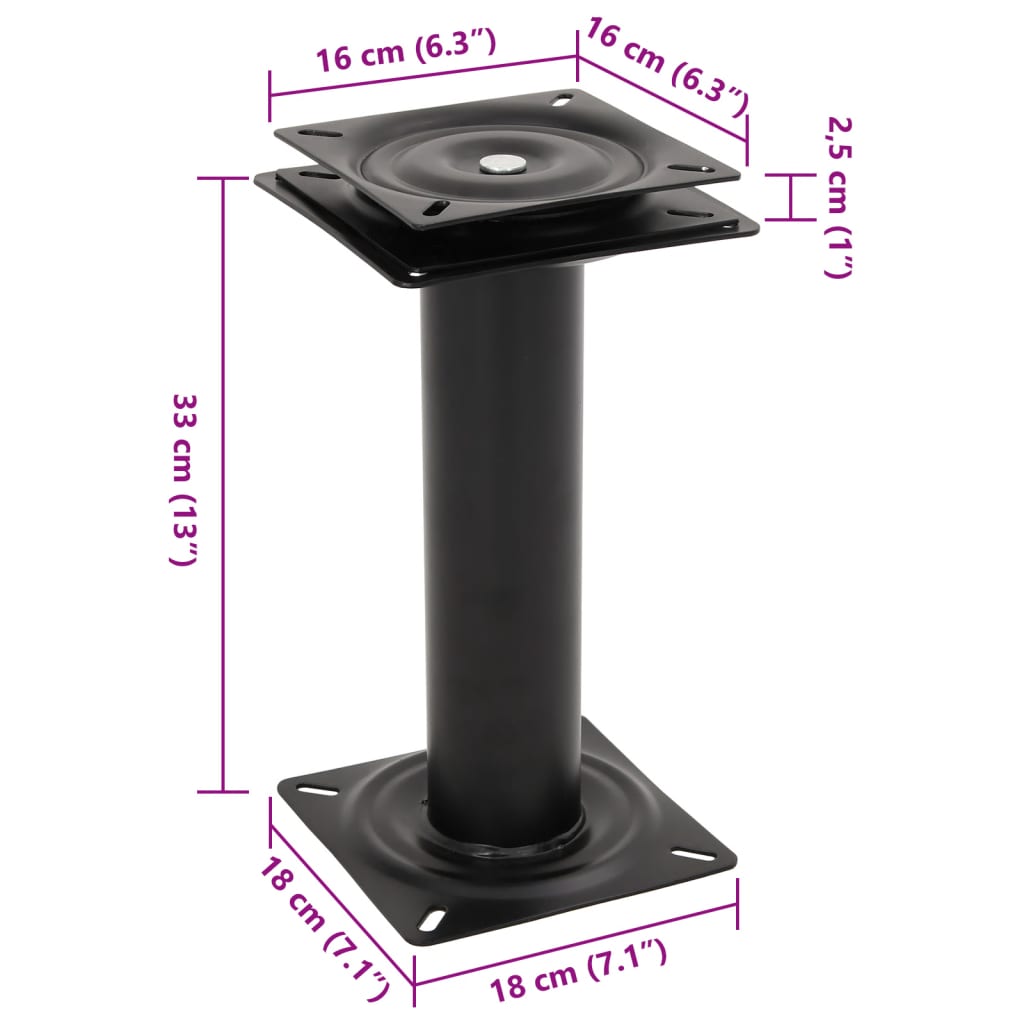 Podstavec Pod Lodní Sedadlo S Otáčením O 360° Ocel