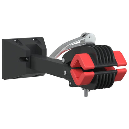 Nástěnný Stojan Na Opravu Kol Skládací Červený A Černý Ocel