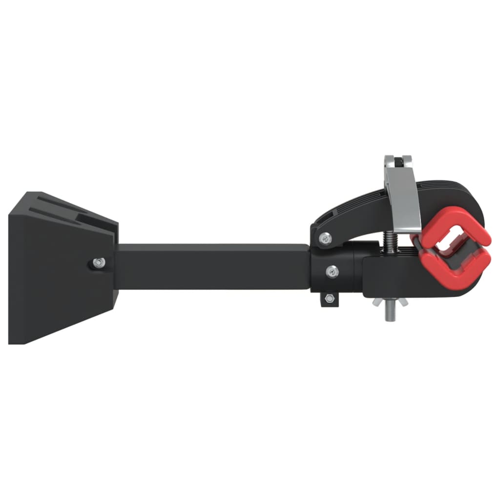 Nástěnný Stojan Na Opravu Kol Skládací Červený A Černý Ocel