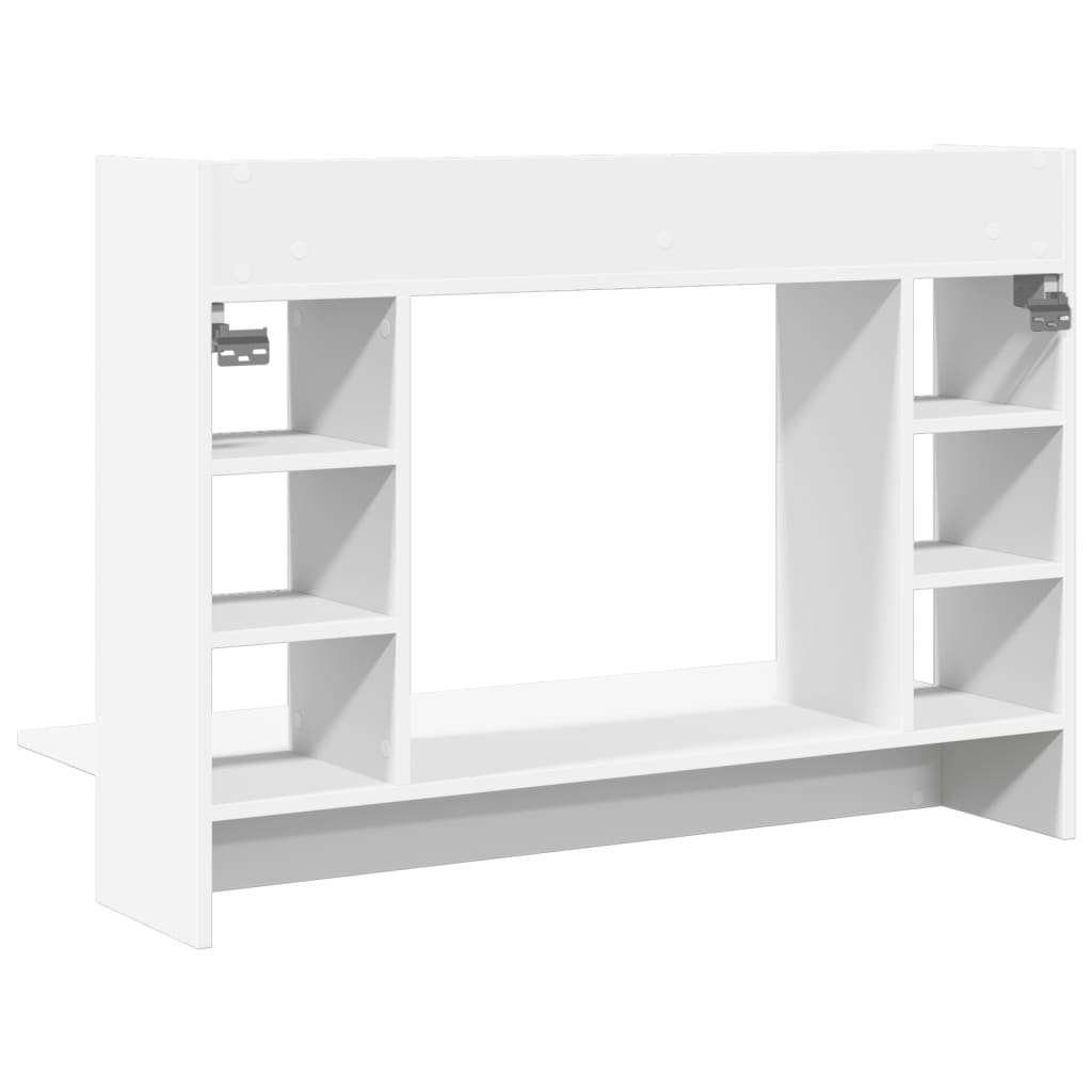 Nástěnný Psací Stůl Bílý 105 X 48 X 75 Cm Kompozitní Dřevo