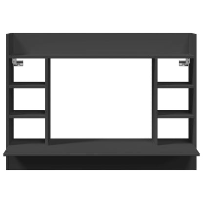 Nástěnný Psací Stůl Černý 105 X 48 X 75 Cm Kompozitní Dřevo